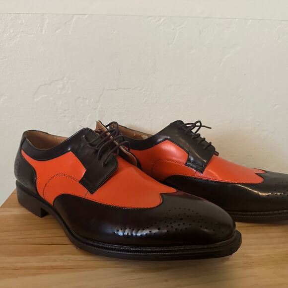 bolano Other - Bolano Orange/Brown Two Tone Oxford Dress Shoe